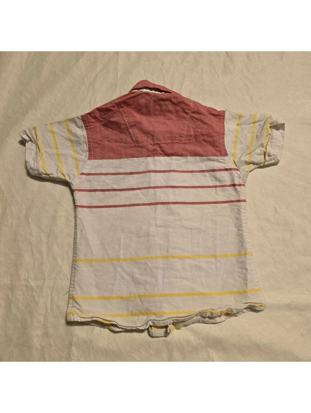 Ralph Lauren Polo Bear Boys' Striped Button-Up Shirt Size 2